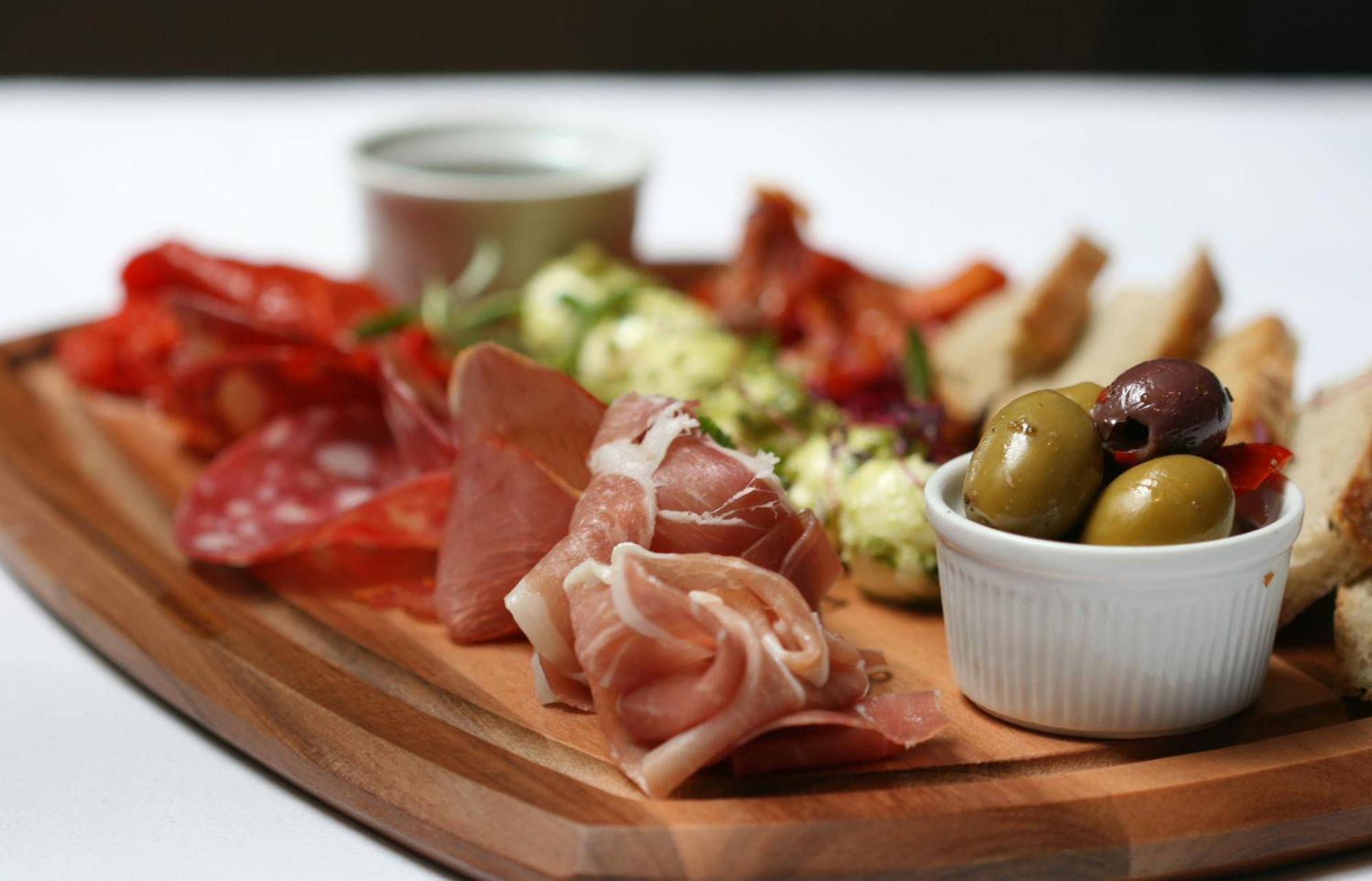 The Three Crowns Hotel Chagford Exterior photo A selection of cured meats